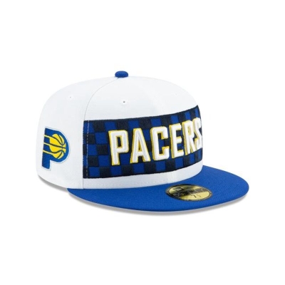 White Indiana Pacers Hat - New Era NBA 2019 NBA Authentics City Series 59FIFTY Fitted Caps USA3917620